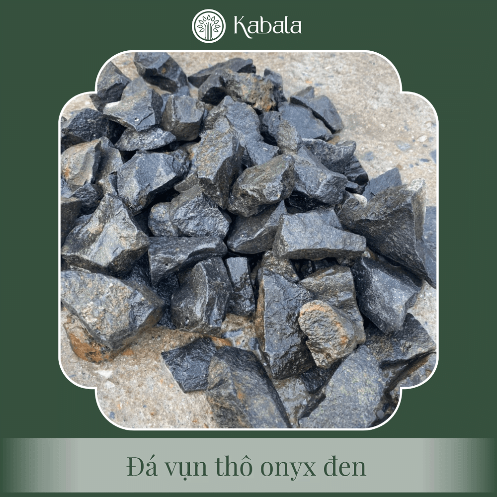 5kg Đá Vụn Thô Onyx Đen Trấn Trạch, Trải Nền Móng Nhà - Hàng Loại 1