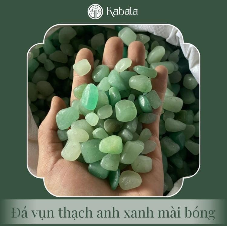 Đá Vụn Thạch Anh Xanh Mài Bóng (kg)