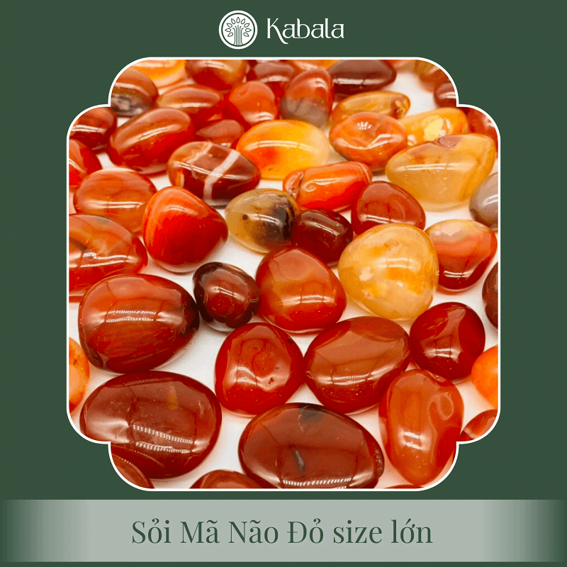 Sỏi Mã Não Đỏ Size Lớn, Size Nhỏ (kg) - Agate