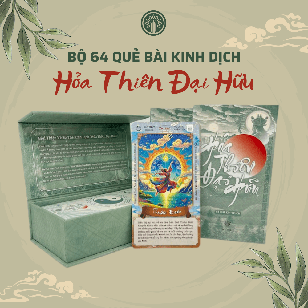 Bộ Thẻ Bài Kinh Dịch "Hỏa Thiên Đại Hữu" 64 Lá (Quẻ) - Tự Nghiệm Lý